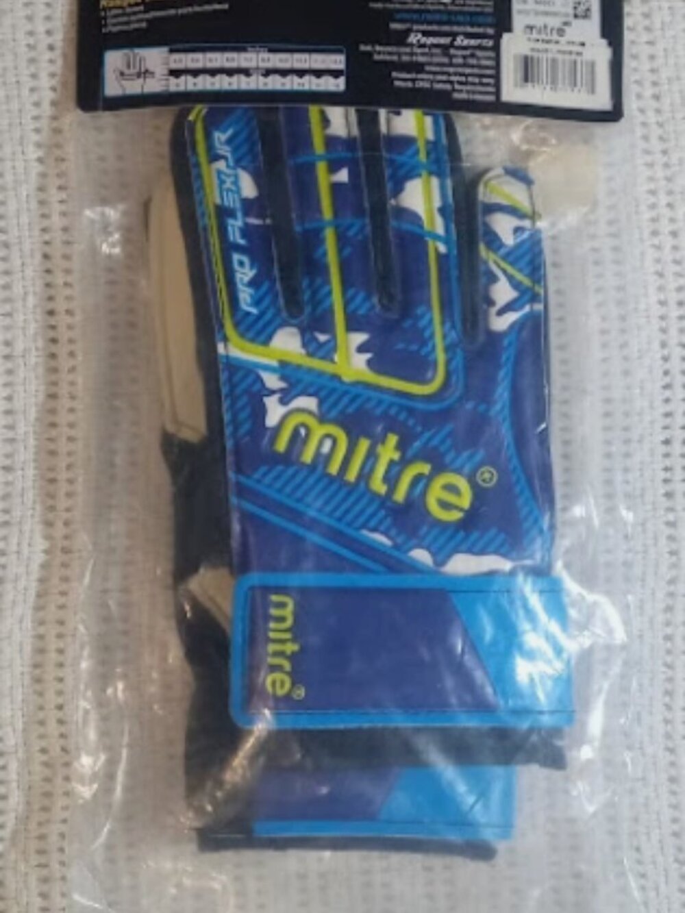 MITRE PRO FLEX JR Soccer Goalie Gloves Size 4